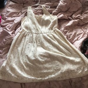 Lace off white dress